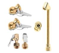 COHEALI 6pcs Brass Quick Connect Air Chuck Kit for Air Compressor and Tires Versatile Use with Precision Inflation