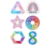 COHEALI 6pcs Breathe Soothing Sticker Sensory Adhesive Stickers for Desk Calm Rough Texture for Phone Back Decompression for Adults