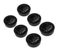 COHEALI 6pcs Heavy Duty Embedded Plastic Caster Wheels for Furniture with Silent Operation and Strong Load Capacity, Suitable for Underbed Storage Drawers and Storage Boxes in Bedroom