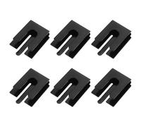 COHEALI 6pcs Metal Radio Microphone Hanger Car Mic Holder Clip with Adhesive for Secure Mounting in Cars Homes Offices Compatible with Baofeng Cobra Radios