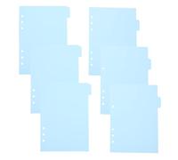 COHEALI 6pcs Plastic Binder Index Dividers with Tabs for A5 6 Hole Loose Leaf Notebook, Sturdy Pp Material, Quick Detachment and Repeatable Use, for Planning and Organising Ring Binders