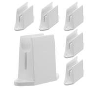 COHEALI 6pcs Plastic Curtain Crank Clip Replacement with Screws for Roller Shutters and Rv Awning Crank, Wall Mount Bracket Clamp with Universal Compatibility and Stable Installation