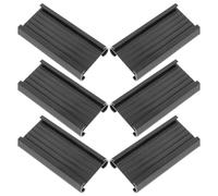 COHEALI 6pcs Plastic Label Holder for Wire Shelving, Black PVC Shelf Label Clips Easy Installation, Streamlining Inventory Checks in Environments