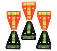COHEALI 6pcs Plastic T Shaped Portable Bubble Level for Rvs and Campers Visible Bubble, Multiangle Measurements, for Outdoor Camping and Caravan Levelling