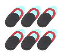 COHEALI 6pcs Webcam Privacy Camera Slider Webcam Cover Oval Abs Privacy Protection Protects from Being Monitored for Laptop Computer People Seeking Security Black