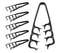 COHEALI 6pcs Wide Tooth Hair Comb for Women and Men, Volume Boosting Plastic Styling Tool Stylish Design, Professional Results for Hair and Bangs, for Daily Use and Office