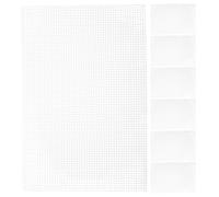 COHEALI 7pcs White Plastic Mesh Sheets for Crafting Smooth Surface and Burrfree Edges, 30x20cm Plastic Canvas for Cross Stitch and DIY Embroidery, Suitable for Classrooms and Community DIY