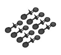 COHEALI 8 Pairs Black Resin Horn Toggle Buttons for Sweater and Knitwear Replacement, Classic Vintage Coat Toggle Closures with Shape Retention for Autumn and Winter Outerwear and DIY