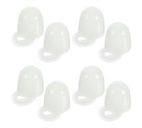 COHEALI 8 Sets Raised Toilet Bolt Caps with Plastic Washers Easy Installation Screw Covers for Toilet Seat Bolts Compatible with Multiple Models Bathroom Accessory for Gap Protection and