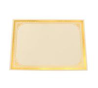 COHEALI 8 Sheets Diploma Paper Certificate Paper A4 Size with Gold Plated Color Not Easy to Peel Off Delicate Details for Award Ceremony for Teachers and Volunteers