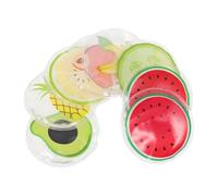 COHEALI 8pcs Eye Caring Ice Packs Eye Cooling Patches 2.75x2.75x0.39in Pvc Gel Material Mixed Style Fruit Pattern Relieves Headaches Reduce Puffiness for Summer Hot Compress Assorted style