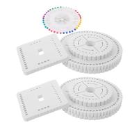 COHEALI 8pcs Friendship Bracelet Making Wheel Set with Foam Material, Featuring Precision Pinning and Accurate Layout, Includes Square Round Shapes, for Home and Workshops Use