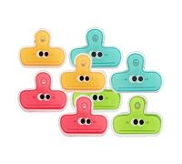 COHEALI 8pcs Plastic Paper Clips for Organizing Documents and Paper Extra Strong Hold, Assorted Colour Clips for Hanging on The Door Or Blackboard in Office Or School Random Color
