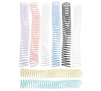 COHEALI 8pcs Plastic Spiral Binding Coils Lasting Strength and Enhanced Durability, 35mm Coil Binder Rings in Assorted Colours, Stable Structure for Reports and Engineering Reports