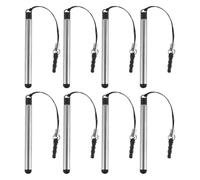 COHEALI 8pcs Portable Retractable Stylus Pen for Touch Screens, Lightweight Metal and Plastic Design, Compatible with Touch Devices and Atms, for Tablets and Phones