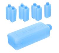 COHEALI 8Pcs Reusable Ice Packs for Cool Bags and Lunch Boxes Mini Freezer Blocks Air Conditioner Fan Ice Crystal Boxes for Camping Picnic Outdoor Use Blue