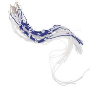 COHEALI 8Pcs Tzitzit Tassels with Stainless Steel Clips, Jewish Prayer Shawl Fringe Replacement Kit, Blue and White Judaica Tallit Strings for Synagogue and Religious Use
