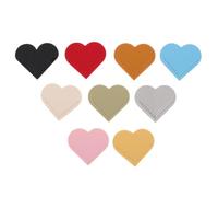 COHEALI 9pcs Heart-Shaped Faux Leather Bookmarks with Soft Feel and Elegant Handmade Design, Mini Page Holders for School and On-the-go Reading Accessories