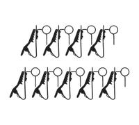 COHEALI 9pcs Lavalier Microphone Accessories Lightweight Mic Clip Holder Iron Design Quick Installation for Video Calls Business Attire