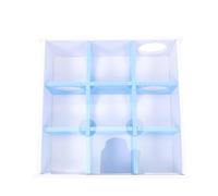COHEALI Acrylic Hamster Maze for Small Animals Featuring Relaxing Play and Rest Platform, Creative Blue Gerbil Labyrinth House Suitable for Playground Activities