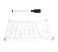 COHEALI Acrylic Wall Mount Weekly Planner Board Dry Erase Calendar Message Board with Pins and Whiteboard Pen for Monthly Schedule and Task Planning Random Color