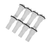 COHEALI Air Conditioner Drain Hose Connectors Lightweight 8 Pcs 15mm Straight Drain Pipe Adapters with Rubber and Wide Compatibility for Mini Split Unit and Outdoor Use