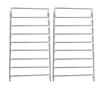 COHEALI Air Fryer Racks Elegant Shape Stackable 2pcs Stainless Steel with Heat Resistance and Comfortable Feel Oven Shelf Rack for Baking and Cooking Accessories