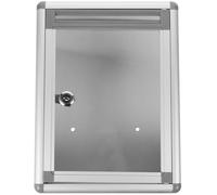 COHEALI Aluminum Alloy Lockable Mail Organizer Medium Gray Wall Mounted Letter Storage Box for Office and Household Secure Hanging Suggestion Collection Random Style