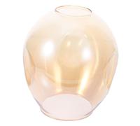 COHEALI Amber Globe Glass Lamp Shade Single-Mouth Pendant Light Replacement Lightweight Decorative Hanging Lampshade for Ceiling Lights Easy Install for Chandeliers and Wall Sconces