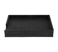 COHEALI Anti-Static Screw Tray Organizer for Hardware and Screws, Black Pp Material with Multiple Compartments, Efficient Sorting and Portable Square Design for Workshop and Electronics