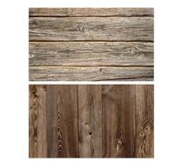 COHEALI Background Texture Photography Brown Double-sided Wood-grain Paper Marble Coated Use for Wall for Store and Photography Scenes