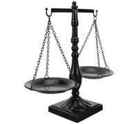COHEALI Balance Scale Vintage Style Metal Libra - Retro Law Scale Decoration - Elegant Justice Symbol Home Decor Accessories for Office