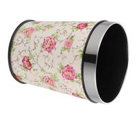 COHEALI Bathroom Trash Can Household Garbage Can 5l Capacity Retro Style Plastic Leather Easy to Use Not Easy to Break for Kitchen and Home Use