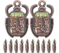 COHEALI Beetle 26x16mm Making for Handicrafts, and Egyptian Earring 20pcs Unique Chic Alloy Charm DIY Crafting Reliable Material Suitable Style Pendant Necklace Jewelry