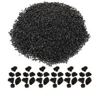 COHEALI Black Basalt Gravel Stones Microlandscape 50G Pack for Diorama Miniature Railway Layouts and Aquarium Decoration