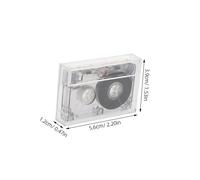 COHEALI Blank Cassette Tape with Protective Transparent Case Recordable Audio Tape for Office Study Living Use Stable Performance Empty Cassette Accessory