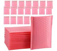 COHEALI Bubble Mailers Padded Envelopes 60Pcs Pink 12X18+4Cm Strong Bubble Packaging Bags Self-Seal for E-Commerce Shipping