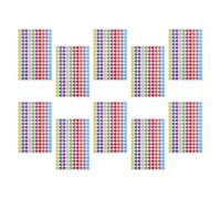 COHEALI Bulk Pack of 10 Sheets Five-point Star Shaped Self-adhesive Stickers with Vibrant Colours for Reward Charts and School Incentives, 150pcs Per Sheet