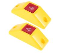 COHEALI Bus Handrail Button Exit Reminder Device Yellow 2pcs Plastic Passenger Alert Communication System for Buses Bus Stop Alert for Passenger Get Off Notification