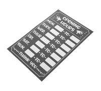 COHEALI Business Signs Stickers Operating Hours Self-Adhesive PVC Easy to Use Business Hours Sign for Cafe Shop and Restaurant