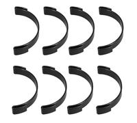 COHEALI Cap Brim Bender Tool Set with Adhesive Pads 8 Black Plastic Hat Brim Shaping Devices for Baseball Caps and Sun Hats and Curve Support for Sports and Outdoor Use