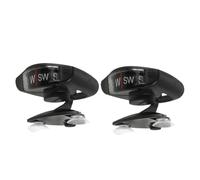 COHEALI Car Dashboard Compass Ball 360° Rotatable Navigation Compass 2pcs with Suction Cup Mount Portable Abs Material with Luminous Display for Suvs and Road Trips for Night Visibility
