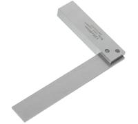 COHEALI Carbon Steel 90 Degree Carpenter Square 125×80Mm Right Angle Woodworking Ruler with Wide Base Precision Measuring Tool for Cabinet Installation and Woodworking Clamps