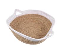 COHEALI Cat Summer Sleeping Bed Comfortable Nest for Home Use White | Braid Construction, Suitable for Cats and Rabbits, Lightweight Nest Design, Indoor Home Placement
