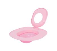 COHEALI Cat Toilet Training Pad for Litter Box Transition Pink Pp Material with Suction Cup and Guide Gradual Training Mode for Indoor Cats and Kittens
