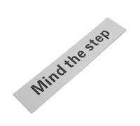 COHEALI Caution Mind The Step Board Watch Your Step Signs for Steps and Slippery Areas Indoor Aluminium Silver High Visibility Versatile Use