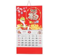 COHEALI Chinese Wall Calendar Monthly, 2025 Chinese New Year Calendar Year of Snake Year Wall Hanging Lunar Calendar Feng Shui Planner for Good Luck Auspicious