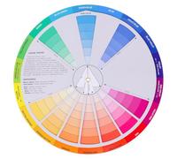 COHEALI Color Wheel Colour Guide Wheel Rotation Board for Colour Mixing Color Learning Card Shade Tints and Tones Chart for Artists Makeup Blending Nail Art Easy-to-Use Teaching Tool