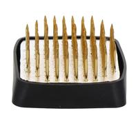 COHEALI Copper Flower Arrangement Needle Holder with Rubber Sleeve, 4x4cm Floral Fixation Tool for Plant Stem Support and Japanese Style Flower Arranger in Gardening and Floral Crafting