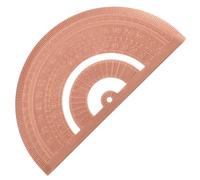 COHEALI Copper Semicircle Protractor for Measuring Angles and Drawing, Small Half Circle Geometric Ruler with Unique Retro Style, Tool for Students and Drafting